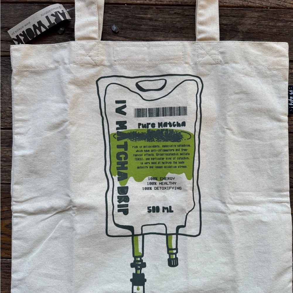Matcha Canvas Tote Bag NEW Matcha Tea